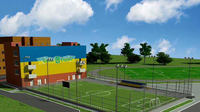 У ПолтНТУ триває будівництво спортивного майданчика зі штучним покриттям