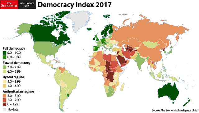 В рейтингу демократій світу Україна опинилася між Гондурасом та Замбією_2