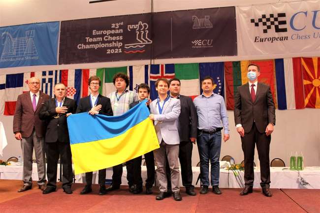 Збірна України сенсаційно виграла командний чемпіонат Європи з шахів