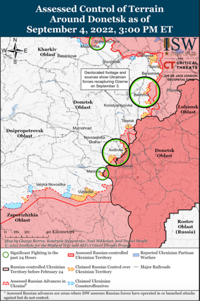 Контрнаступ ЗСУ помітно розвивається на Півдні та Сході України, – ISW_2