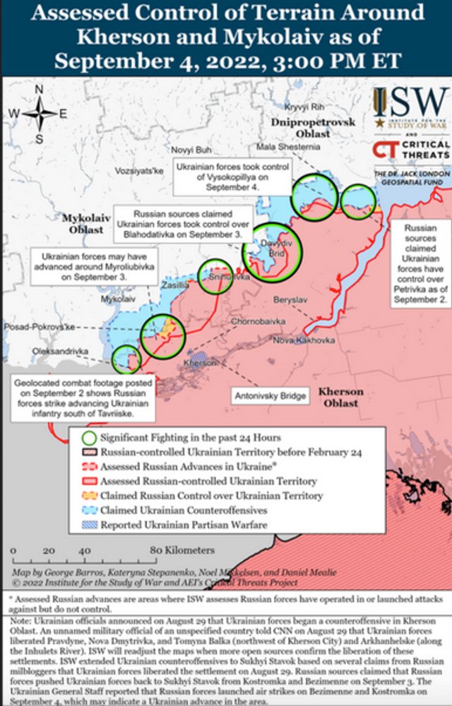 Контрнаступ ЗСУ помітно розвивається на Півдні та Сході України, – ISW_4