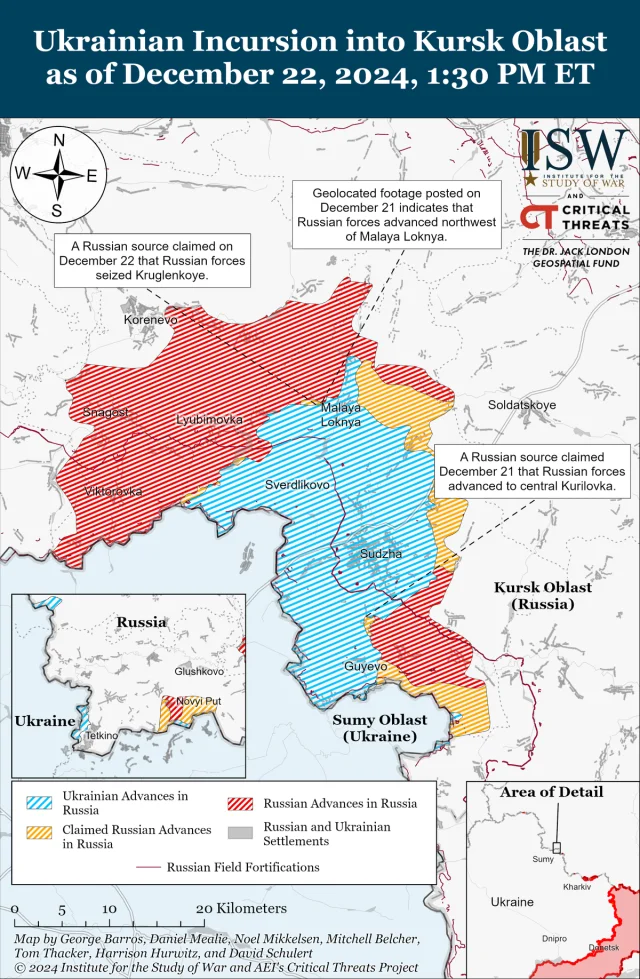 Російські окупанти продовжують наступ на Донеччині, - карти ISW_1