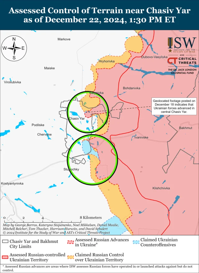 Російські окупанти продовжують наступ на Донеччині, - карти ISW_2