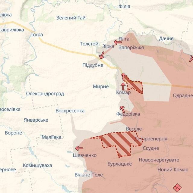 Окупанти просунулися біля кордону з Дніпропетровською областю, - DeepState_2