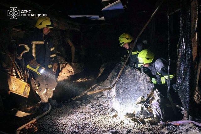 рф атакувала Полтавщину: під ударом опинилися чотири АЗС і пожежна частина_4