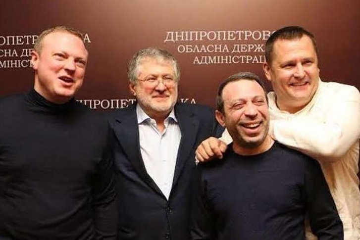 Святослав Олійник, Ігор Коломойський, Геннадій Корбан та Борис Філатов Повний Святослав Олійник, Ігор Коломойський, Геннадій Корбан та Борис Філатов Повний
