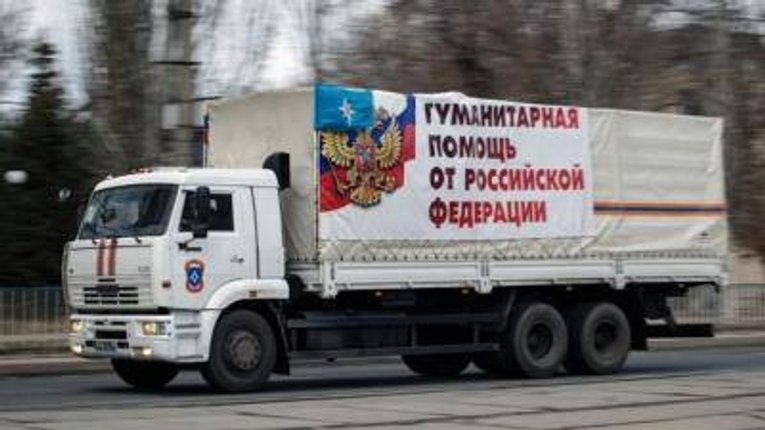 21 вантажівка «путінського гумконвою» знову прибула на Донбас