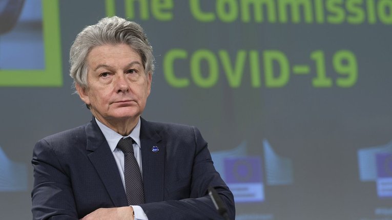 ЄС не потребує кремлівської псевдовакцини, — єврокомісар Тьєррі Бретон