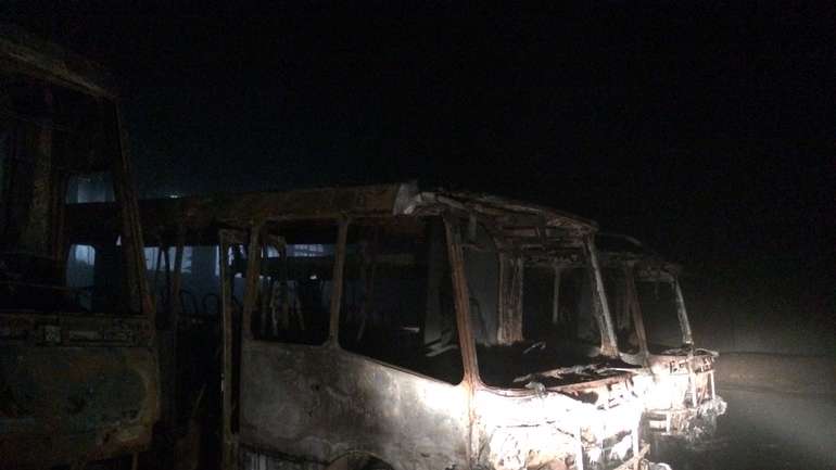 Підприємству «ЛЮГ» спалили 3 автобуси і пошкодили ще тридцять