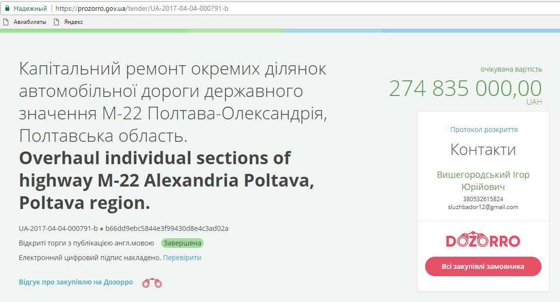 «Труханівці» розіграли чверть мільярда за дорогий капремонт траси на Полтавщині_1