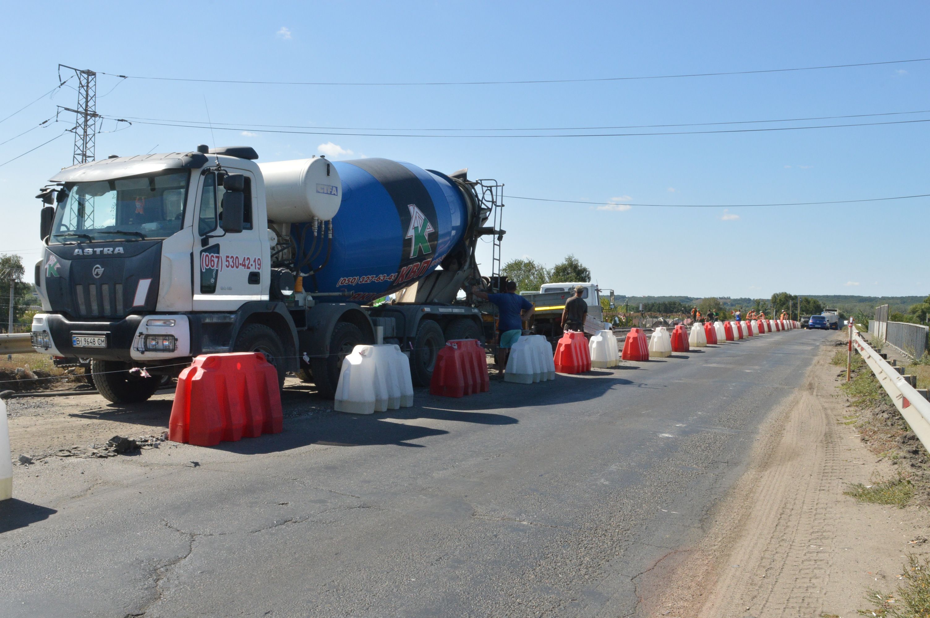 Ремонт мосту у Копилах: залили монолітну бетонну плиту_3