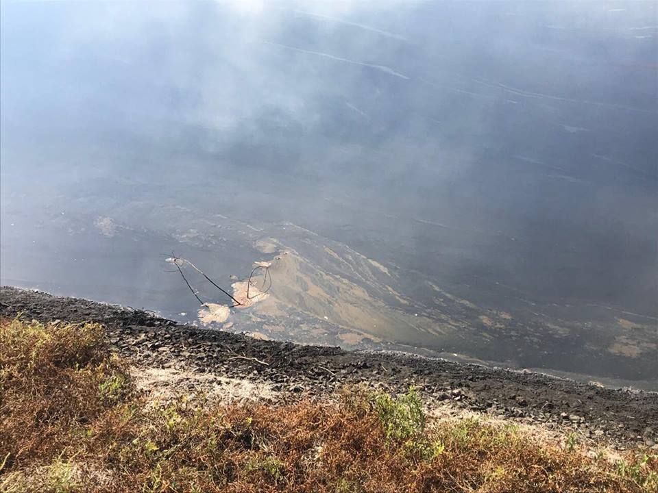Під Кременчуком третю добу палає ставок-випаровувач НПЗ_1