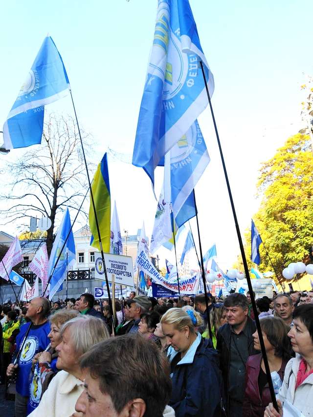Репортажі з-за кобищанських парканів: протестний вояж кобищанців до столичних парканів _1
