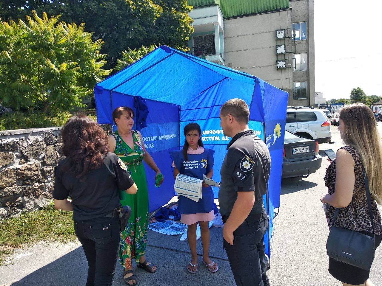 На Житомирщині «Опозиційна платформа» залучила до агітації 13-річну дівчинку_1