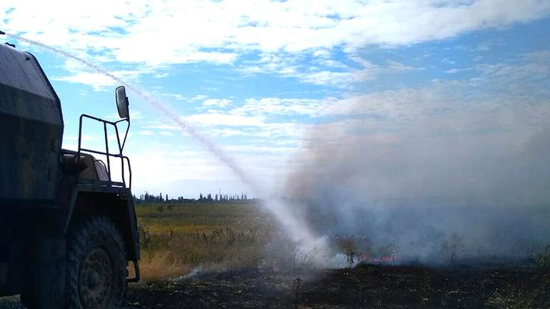 Поблизу Горішніх Плавнів ліквідовано велику пожежу