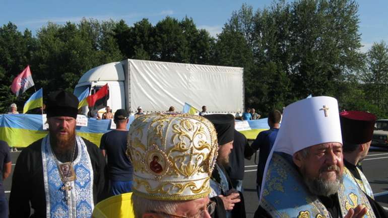Українські патріоти на Полтавщині показали гундяївцям, що вони про них думають