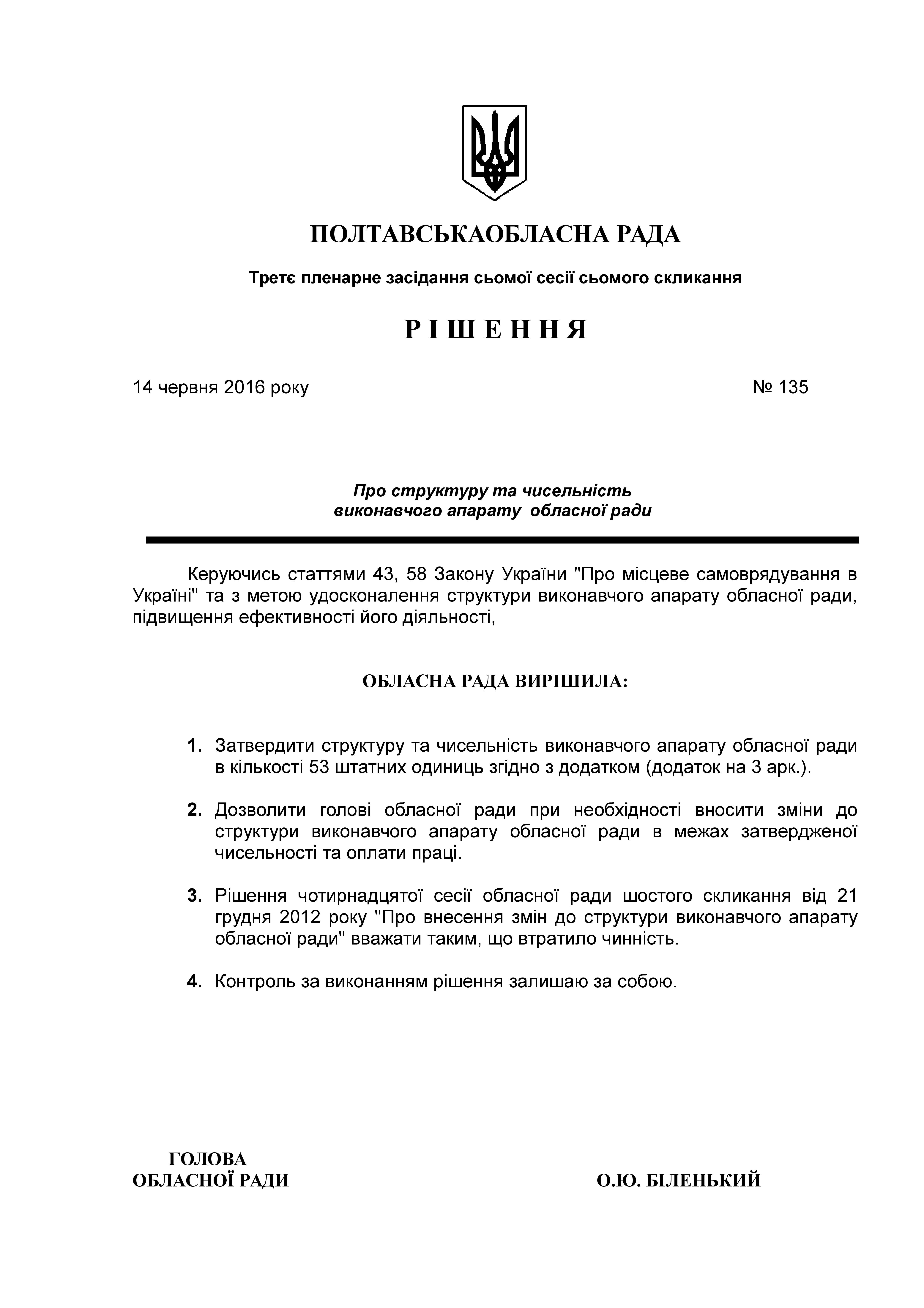 Голова Полтавської облради Біленький перетворює раду на приватну контору_1