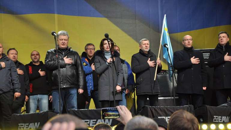 Порошенко під час віча на Майдані Незалежності