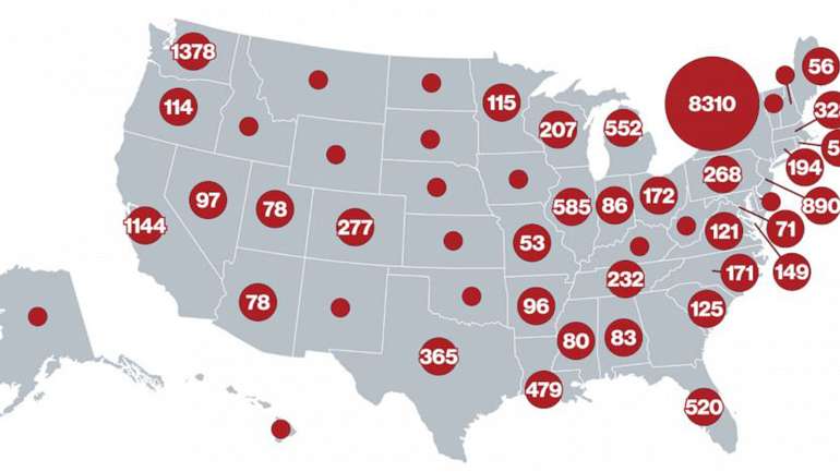 Кількість хворих на COVID-19 у США