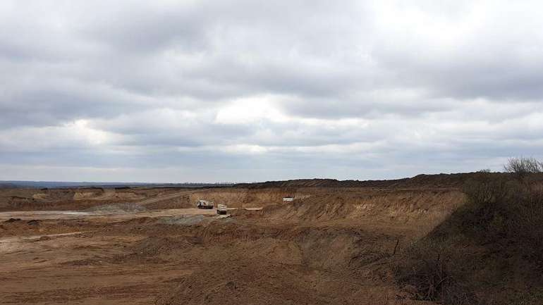 На місці видобутку