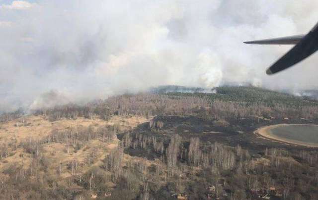 Три дні горять 15 га лісів на Житомирщині