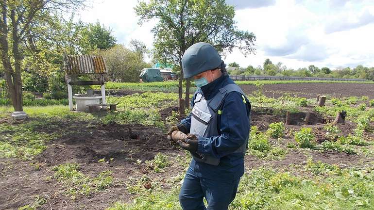 Мінометний снаряд часів Другої світової війни знайдено в одному з сіл Гадяцького району