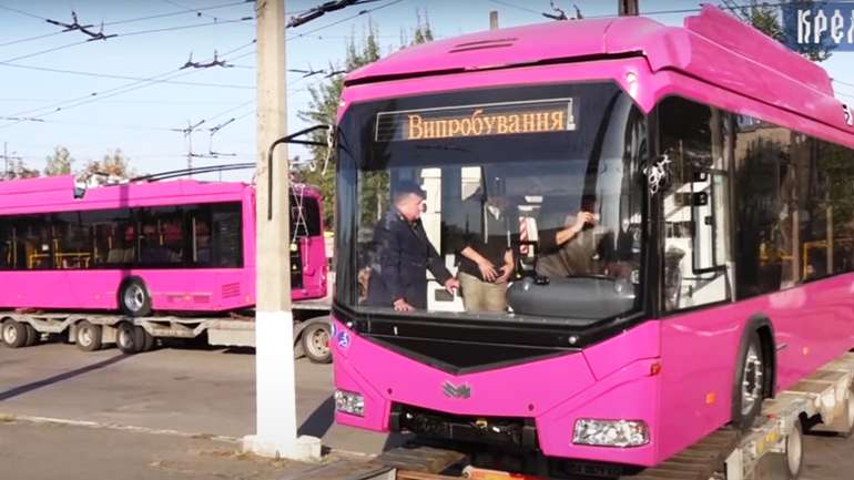 Нові білоруські тролейбуси прибули у Кременчук
