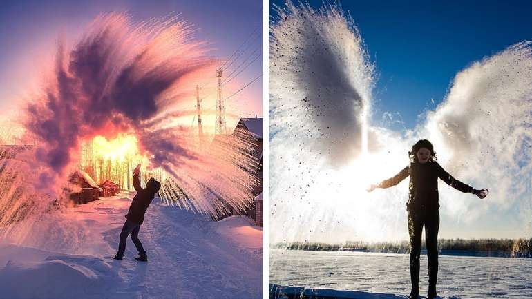 За вікном – 50: сибіряки знову влаштували разючий дубак-челендж