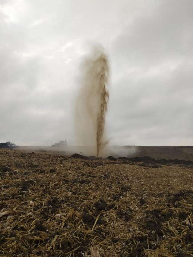 Результат розгерметизаці газопроводу на Полтавщині