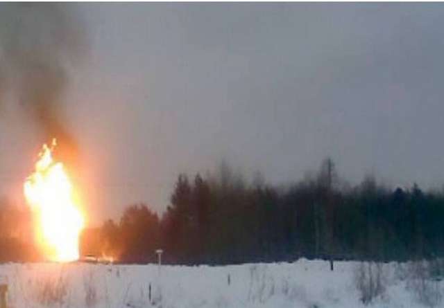 Вибух газогону біля села Глафирівка на окупованій частині Луганської області (15.01.2021)