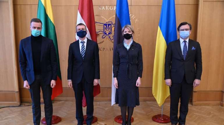 Міністр закордонних справ прибалтійських країн прибули в Київ, щоб підтримати Україну у війні з РФ