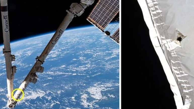 Космічне сміття пошкодило МКС