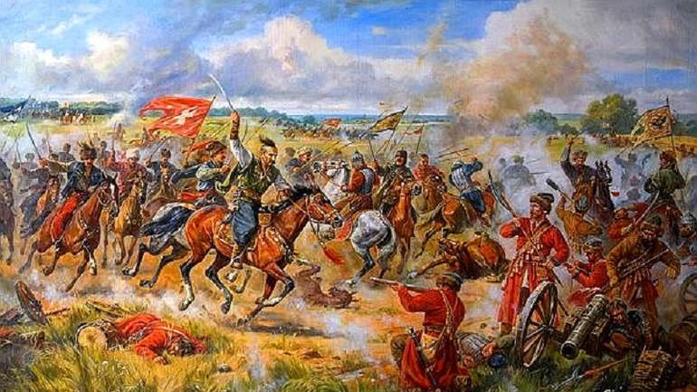 8 липня 1659 року під Конотопом Виговський вщент розбив 150-тисячне військо москалів