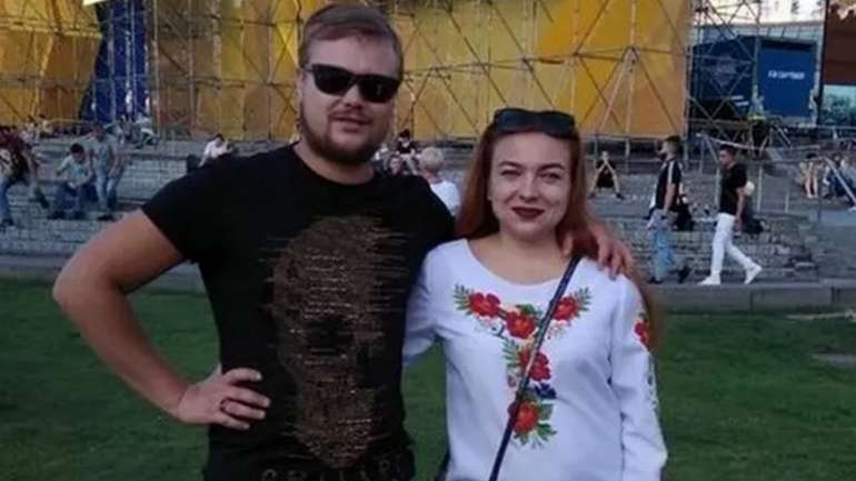 Ольга Калініна з чоловіком