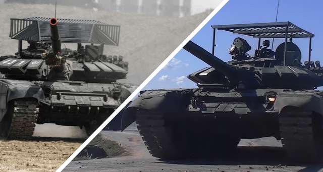  Порівняння екранів на танках Т-72Б3М з Криму та Ростовської області