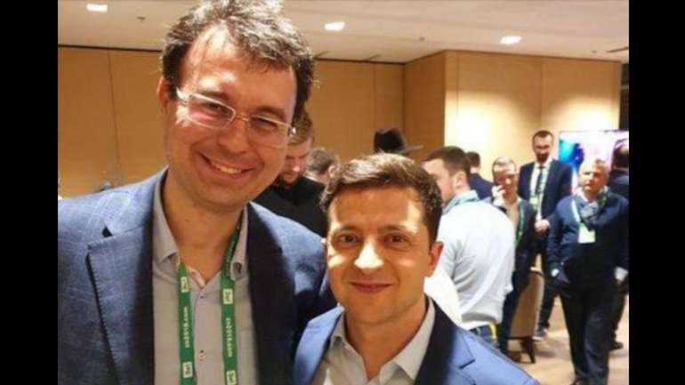 Данило Гетьманцев та Володимир Зеленський