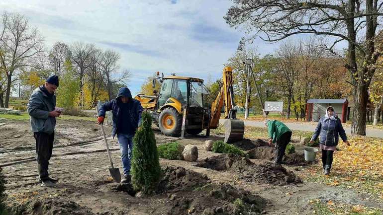 Жителі Нехворощанської громади на Полтавщині заклали новий парк