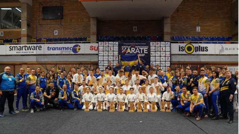 Збірна України посіла 1 командне місце на чемпіонаті Європи 2021 з кіокушинкай