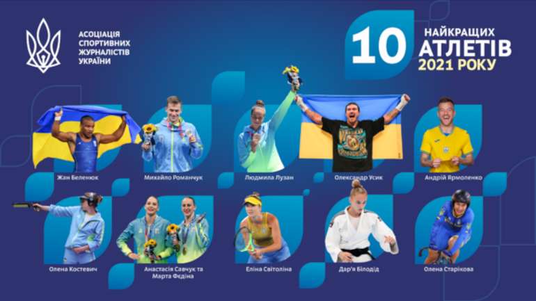Названо найкращих спортсменів України 2021 року