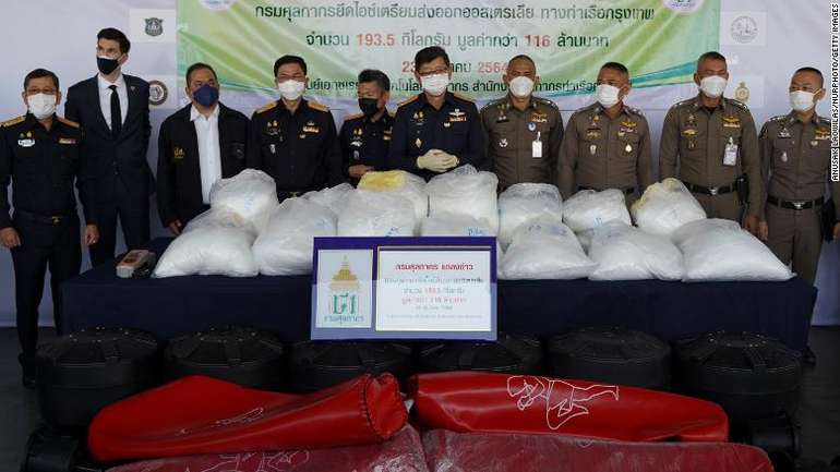 У Таїланді вилучили майже 200 кг наркотиків, що були заховані у боксерських грушах