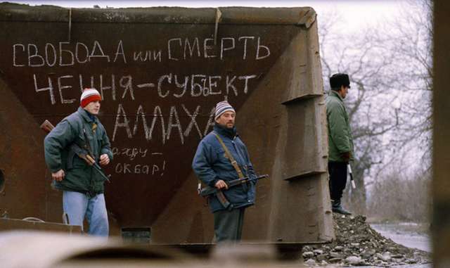 Бійці ЗС ЧРІ на варті власної незалежності у Грозному (31.ХІІ.1994)