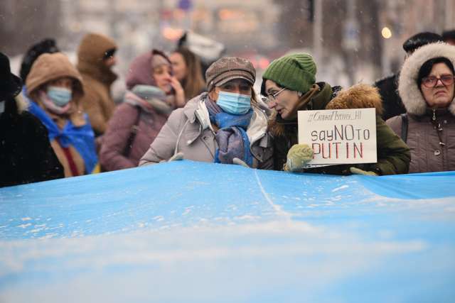 У Києві на Михайлівській площі відбулася акція «Скажи Путіну Ні».