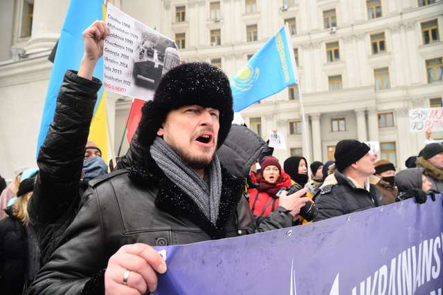 У Києві на Михайлівській площі відбулася акція «Скажи Путіну Ні».