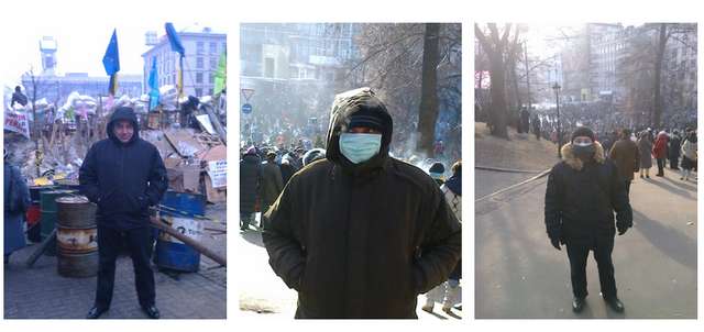 Співробітники Департаменту оперативної служби МВС України, які в січні-лютому 2014 року здійснювали негласне спостереження за учасниками акцій протесту. Ці фотографії в серпні 2016 року були загублені співробітниками Оперативно-технічного управління НАБУ. 