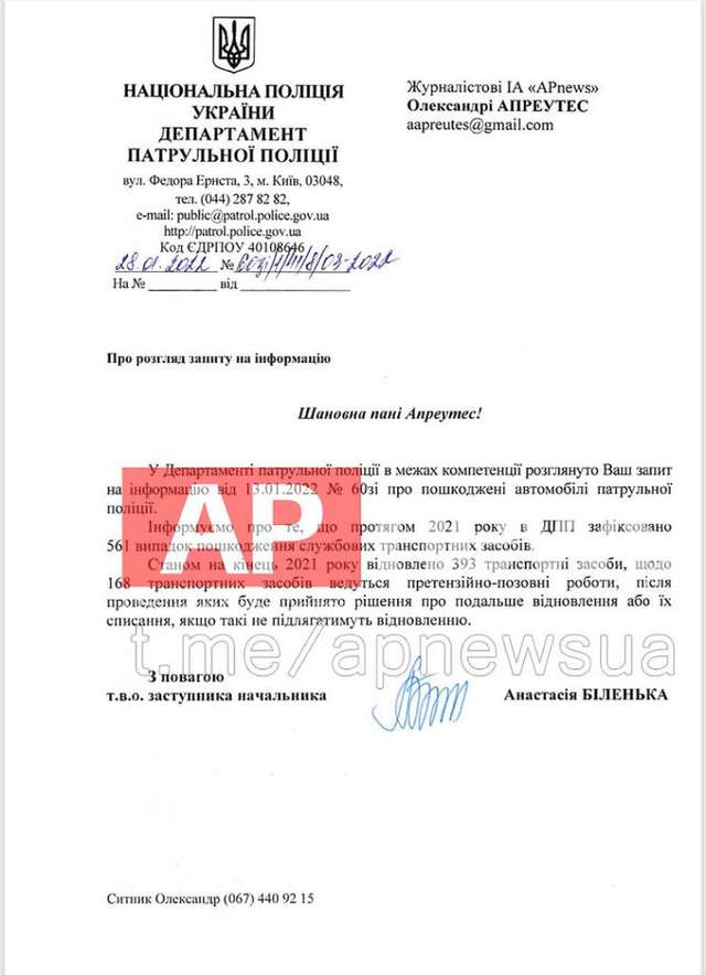 За рік поліцейські розтрощили 561 патрульний автомобіль_1