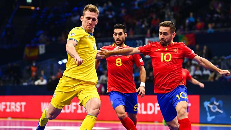 Збірна України з футзалу поступилася команді Іспанії