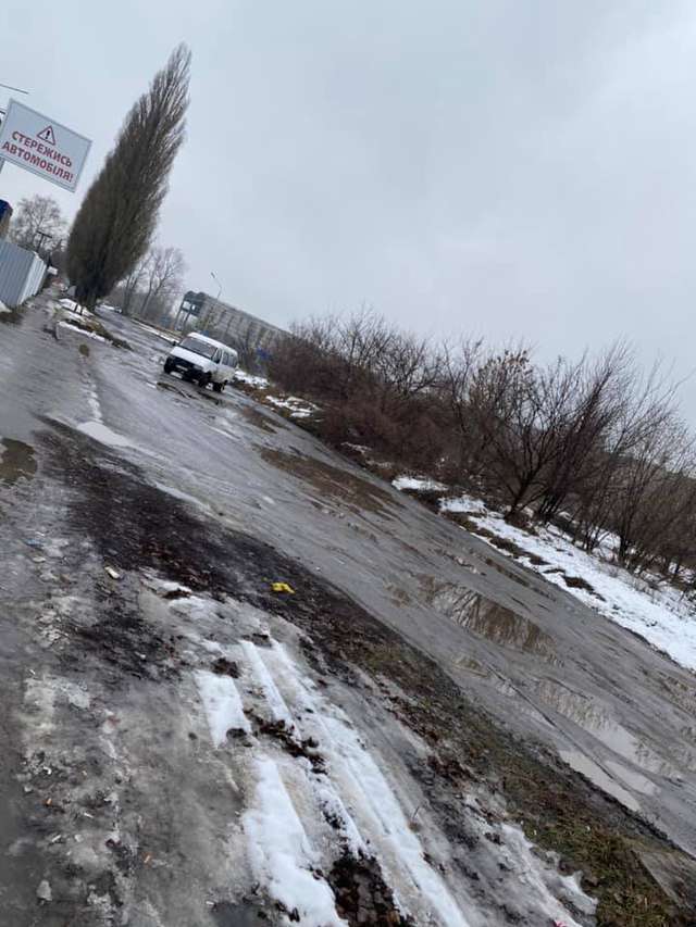 Бездоріжжя на провулку перспективному в Полтаві