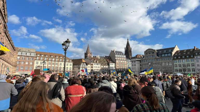У Франції відбуваються масштабні акції на підтримку України