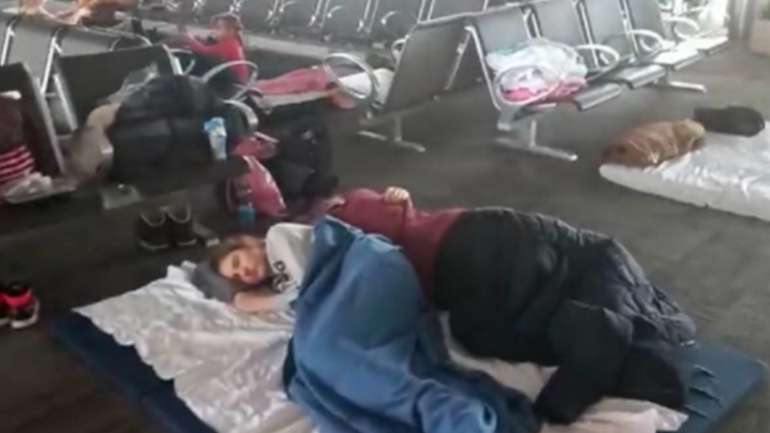Українські біженці в аеропорту Бен-Гуріона