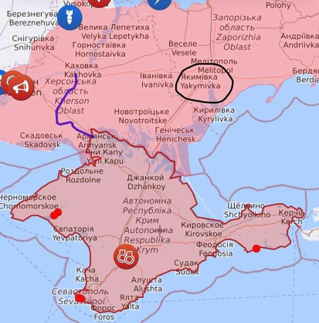 Місце зруйнованої стратегічної переправи на Запоріжжі
